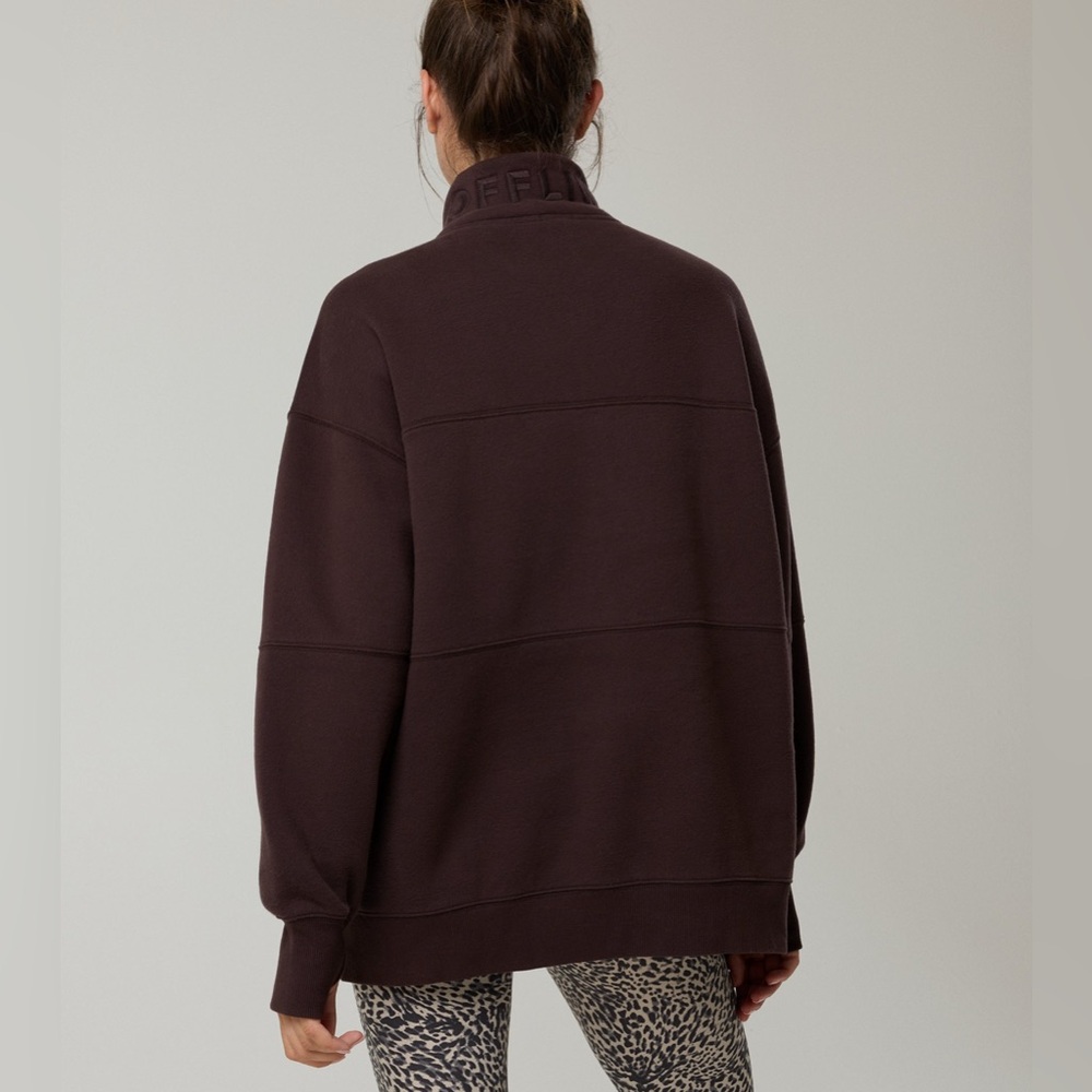 OFFLINE by aerie cloud fleece quarter zip sweatshirt - Picture 2 of 4